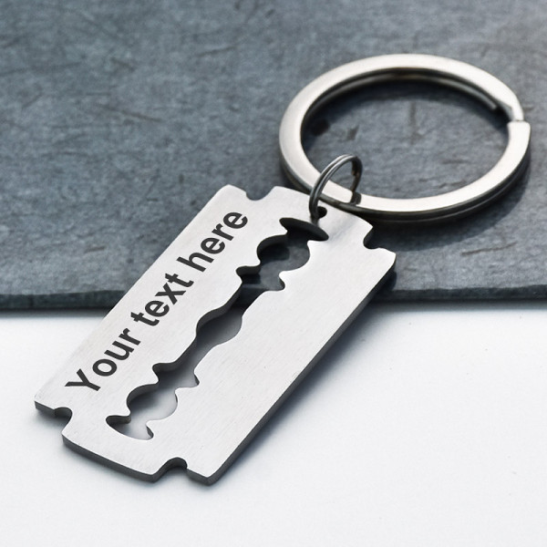 Life And Death Razor Keychain