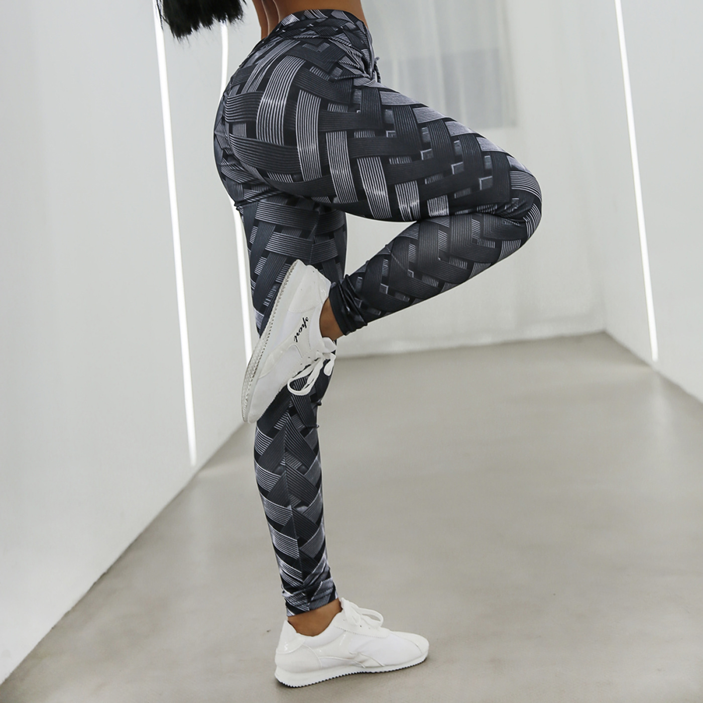 Iron Armor Weave Print Leggings
