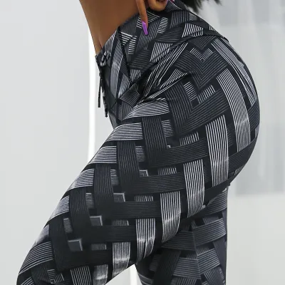 Iron Armor Weave Print Leggings