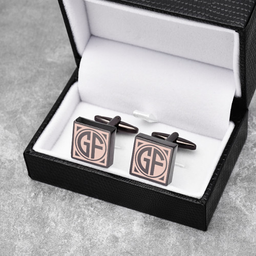 Monogram Cufflinks Make My Own Cufflinks Gift for Him