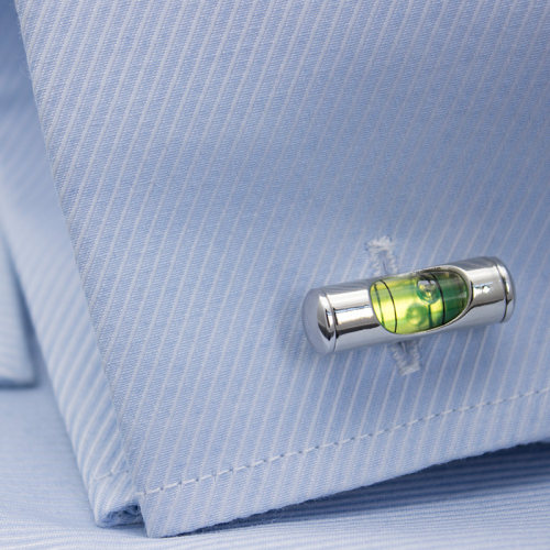 Bubble Level Cufflinks Gifts for Men by VEASOON