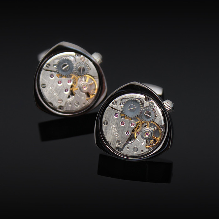 Rotor Motors Watch Engine Cufflinks Gifts for Men Best Gift Idea Father's Day Gift