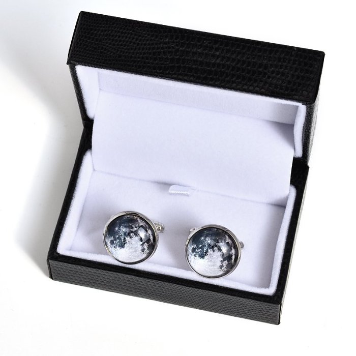 Moon Surface Cufflinks