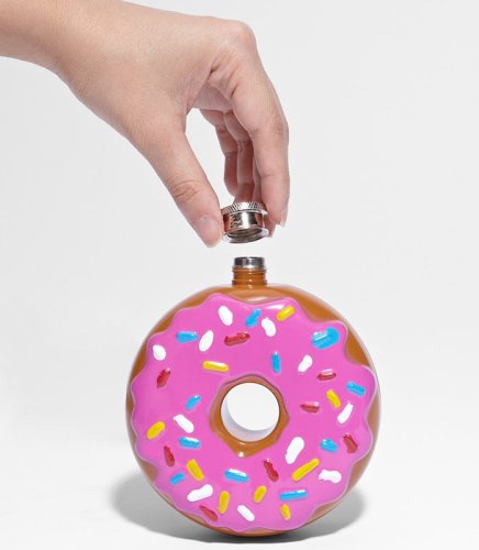 Frosted Donut Flask