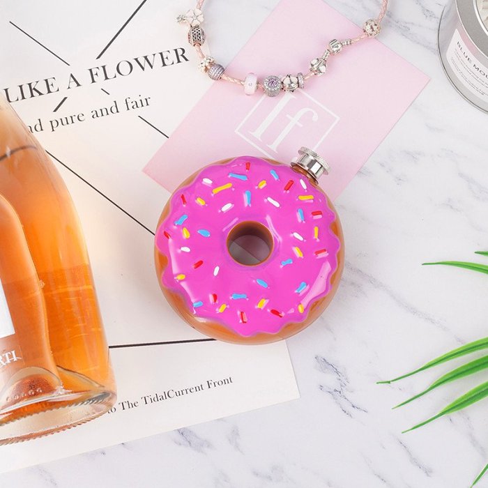 Frosted Donut Flask