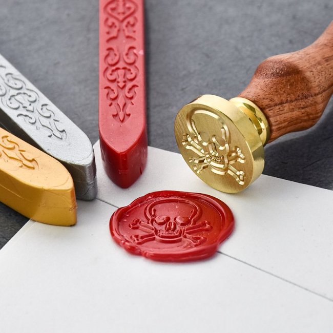 Clearance Skull and Crossbones Wax Seal Stamp