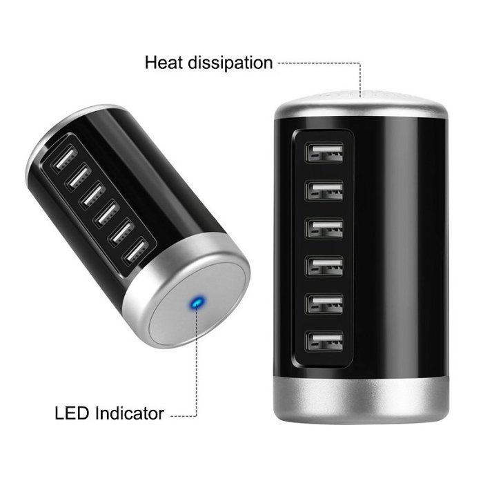 6-Port Rapid USB Charger