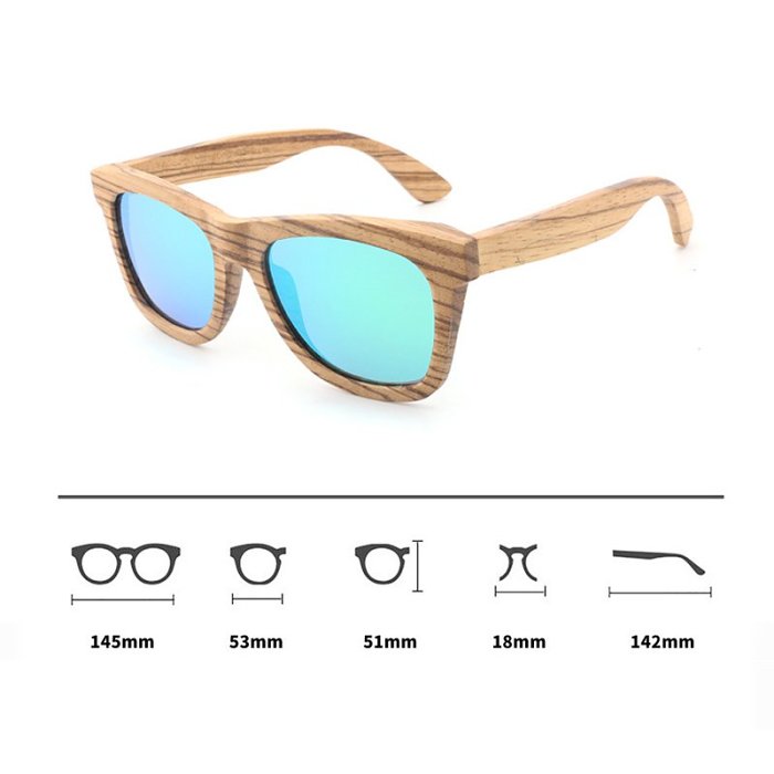 Free Shipping Zebrawood Sunglasses