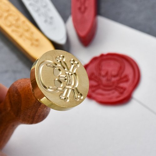 Clearance Skull and Crossbones Wax Seal Stamp