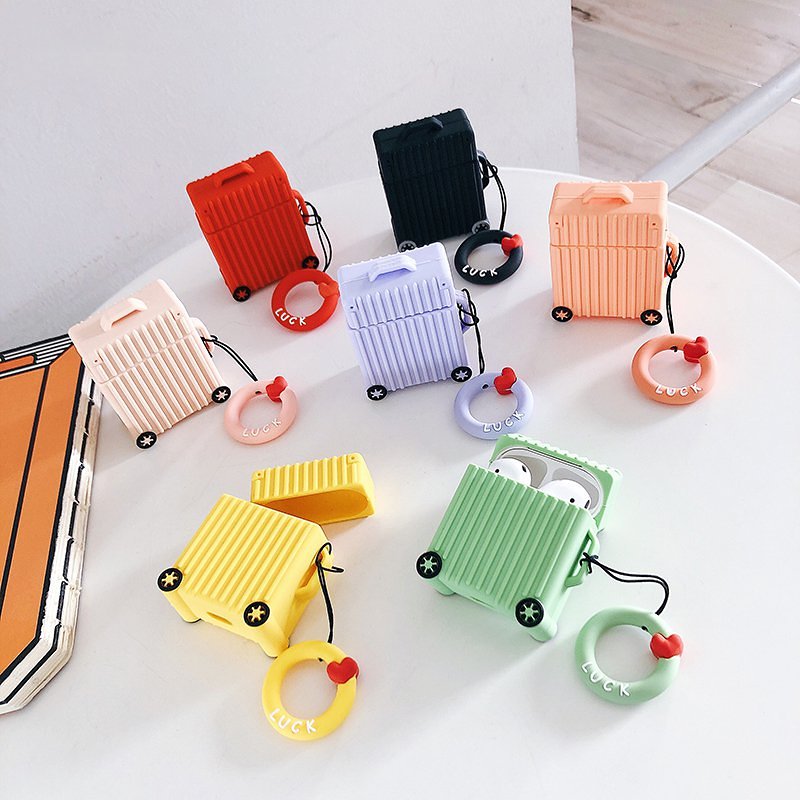 Free Shipping Tiny Suitcase AirPods Case Cute Gift for Women