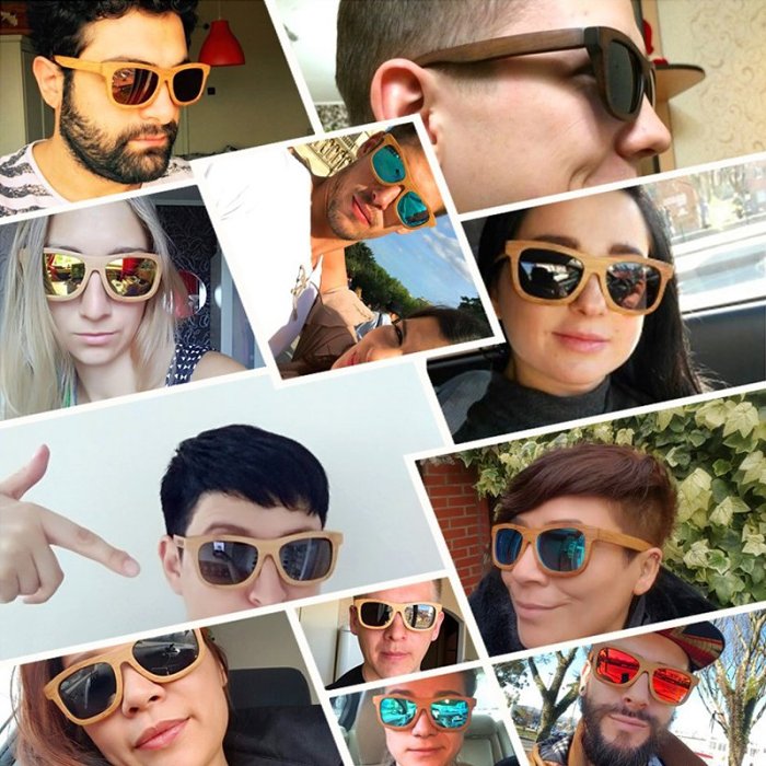 Free Shipping Zebrawood Sunglasses