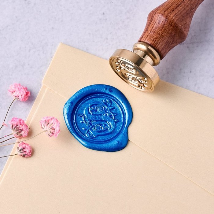 Floral Letter S Wax Seal Stamp Alphabets Wax Seal Stamp Kit Buy Wax Seal Stamps Online