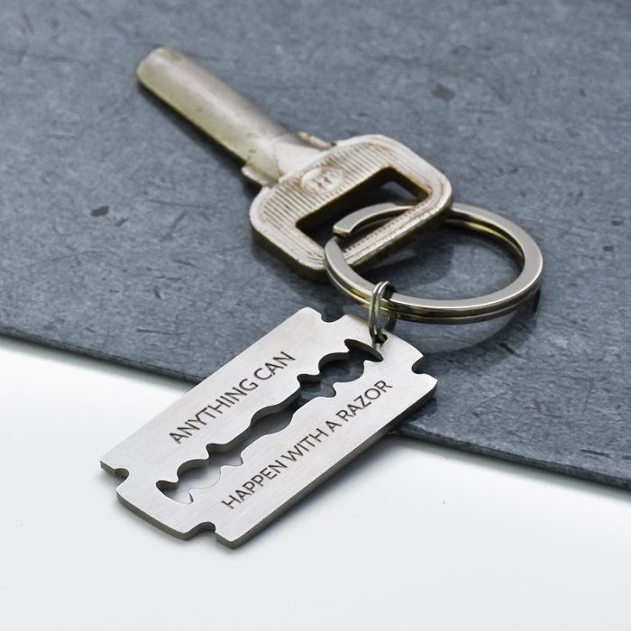 Anything Can Be Happen With A Razor Keychain