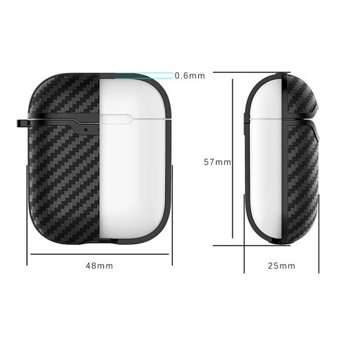 Carbon Fiber Grain AirPods Case