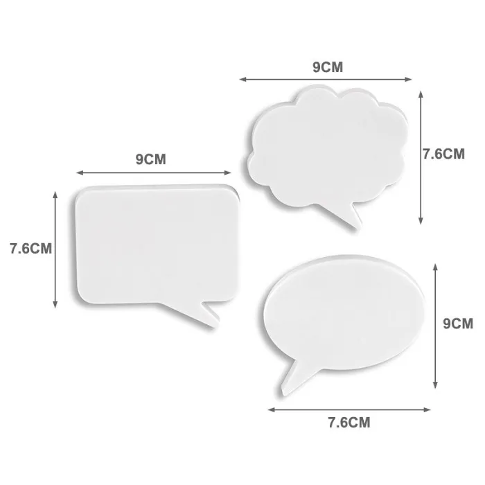 Message Cloud Magnetic Memo Pad