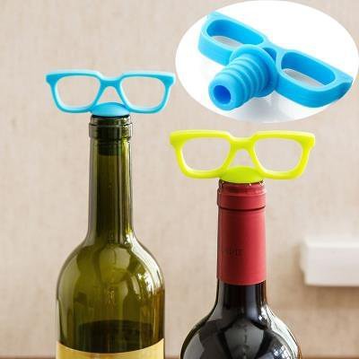 Sunglasses Bottle Stopper Drink Marker Set