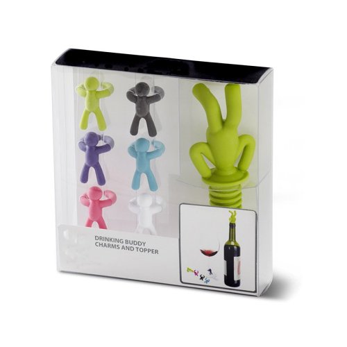 Little People Wine Stopper & Drink Markers Set for Party for Wedding Customizable