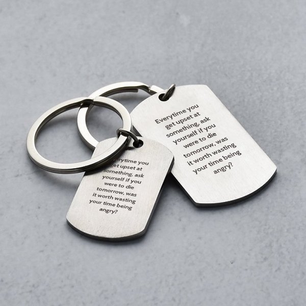 Everytime You Get Upset Keychain