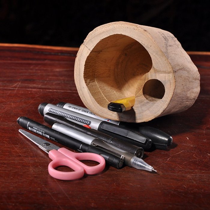 Tree Stool Pen Container