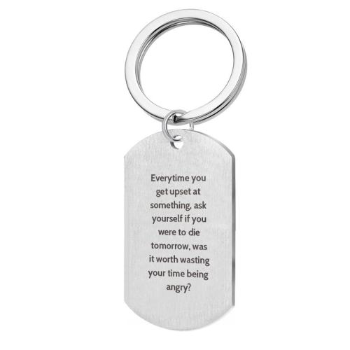 Everytime You Get Upset Keychain