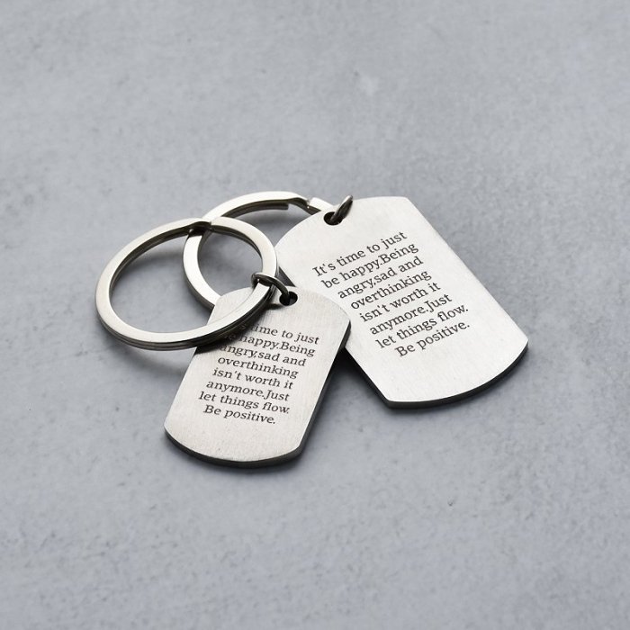 It's Time To Just Be Happy Keychain