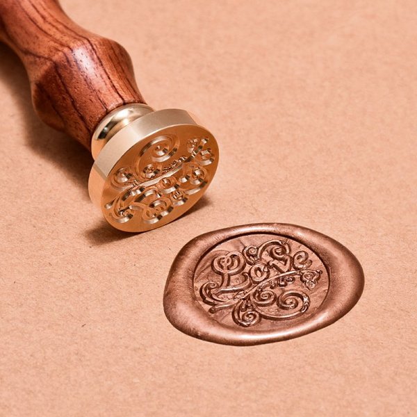 Floral Love Wax Seal Stamp Set Custom Wax Envelope Seal