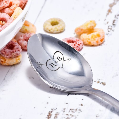 Personalized Arrow Piercing Heart Spoon