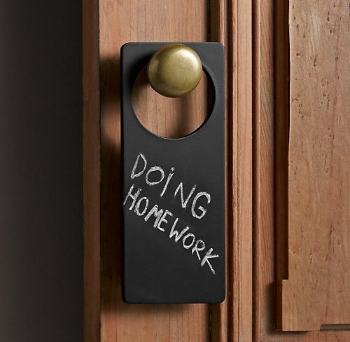 Chalkboard Door Hanger Free Shipping