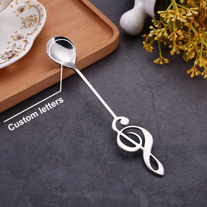 Personalized Musical Note Spoon