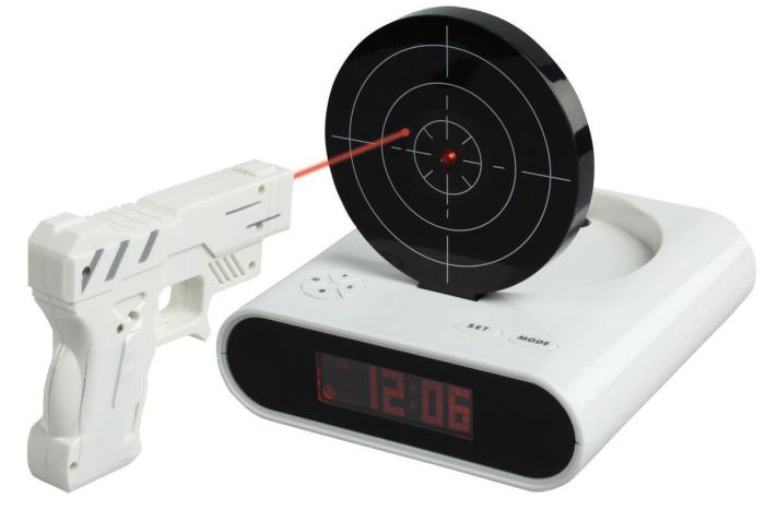 The Gun Alarm Clock