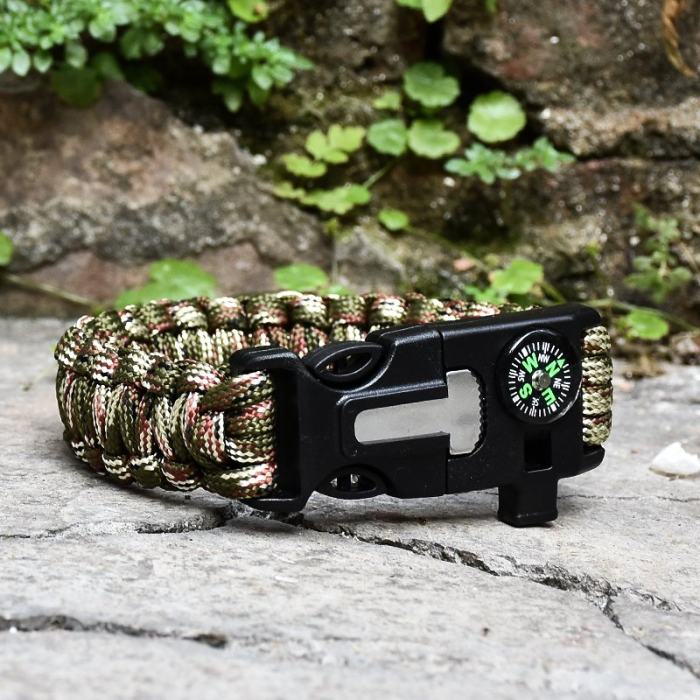 6 In 1 Multi-function Survival Bracelet Personalized Gifts for Him Father Team Bracelets Free Shipping