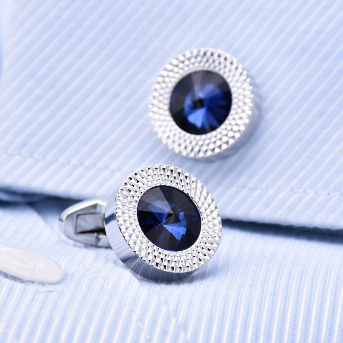 Blue Sapphire Cufflinks 2020 Best Wedding Jewelry Custom Cufflinks Gift for Men Him Father