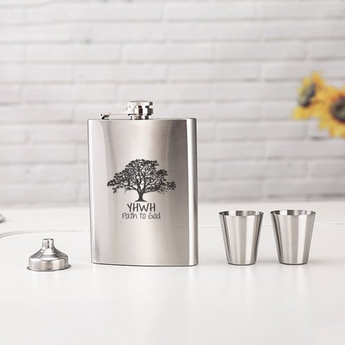 YHWH Path to God Wine Flask