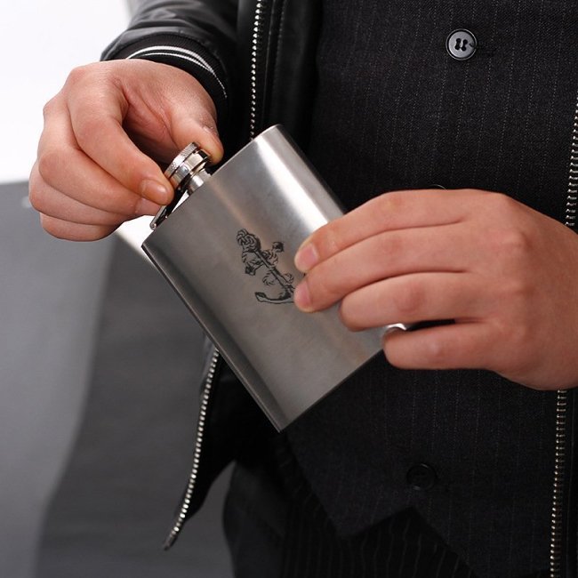 Anchor Wine Flask