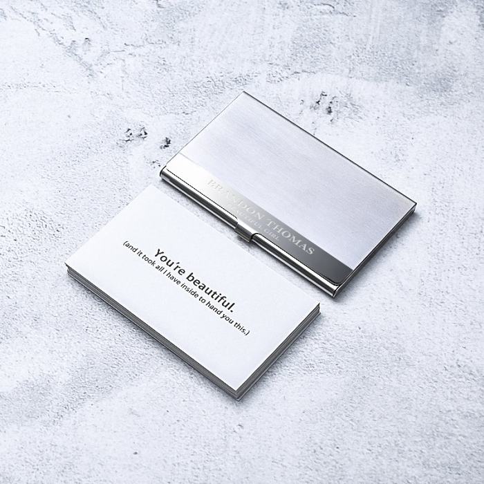 Personalized Business Card Box