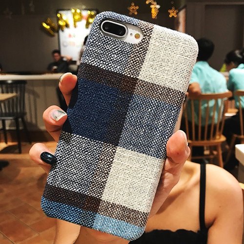 Blue Scottish Tartan iPhone Case