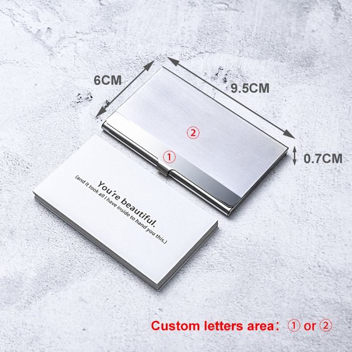 Personalized Business Card Box