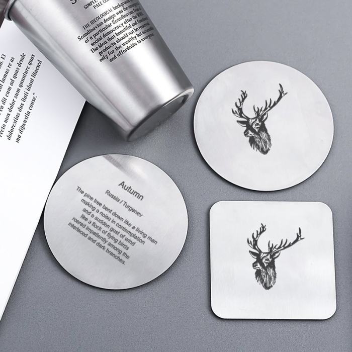 Personalized Stainless Steel Coasters