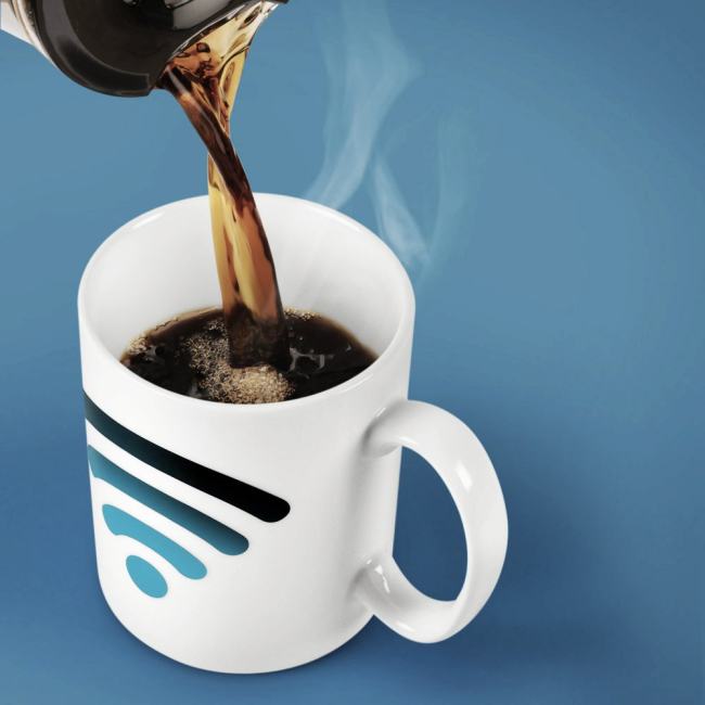 Hot Spot Color Changing Mug WiFi Signal Mug Ceramic Cup Temperature Control Cup Personalized Mug