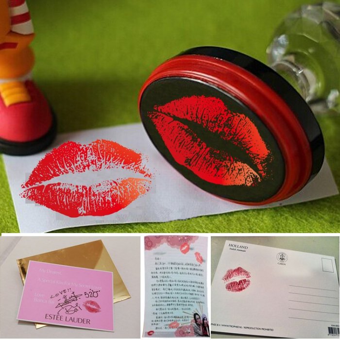 Self Inking Kiss Stamp