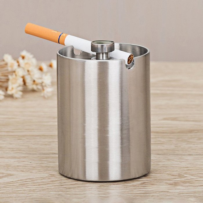 Stainless Steel Car Ashtray for Sedan Truck Lorry Office Personalized Gift for Him Father