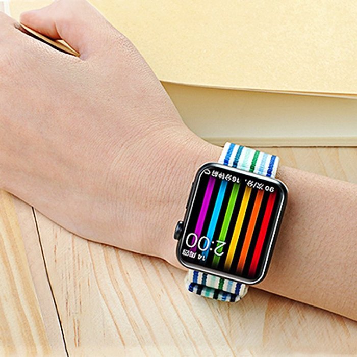 Rainbow Nylon Apple Watch Band