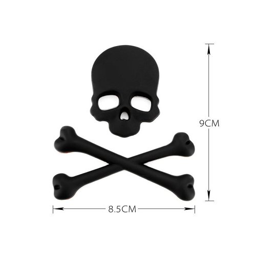 3D Skull Car Sticker