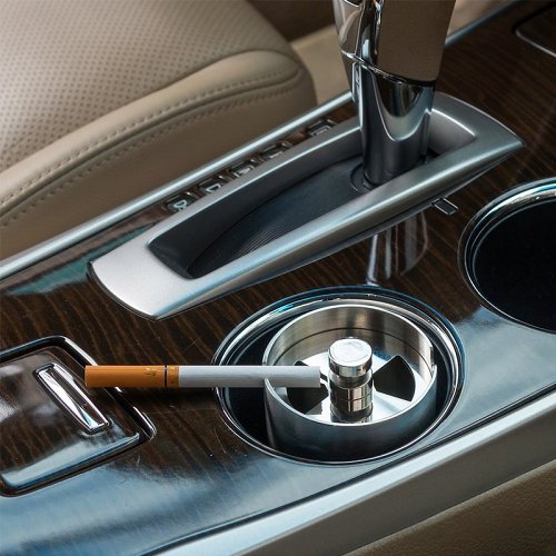 Stainless Steel Car Ashtray for Sedan Truck Lorry Office Personalized Gift for Him Father