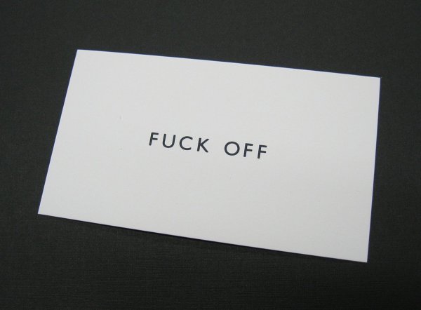 FUCK OFF Calling Cards