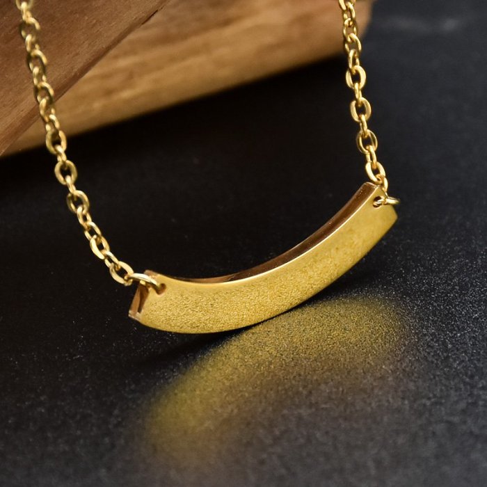 Personalized Gold Bar Necklace