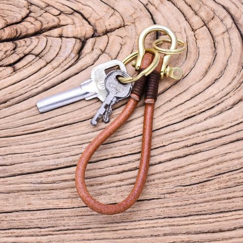 Handcrafted Brass Shackle Keychain