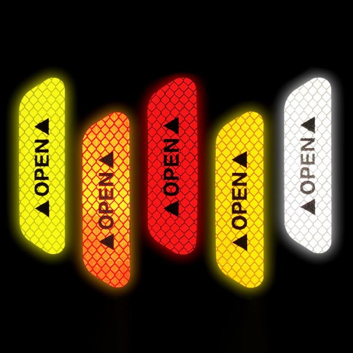 Safety Reflective Open Stickers