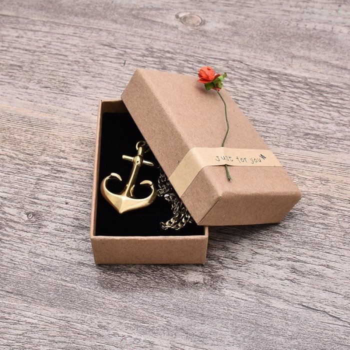 Brass Anchor Necklace