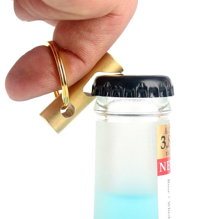 Brass Bottle Opener Keychain